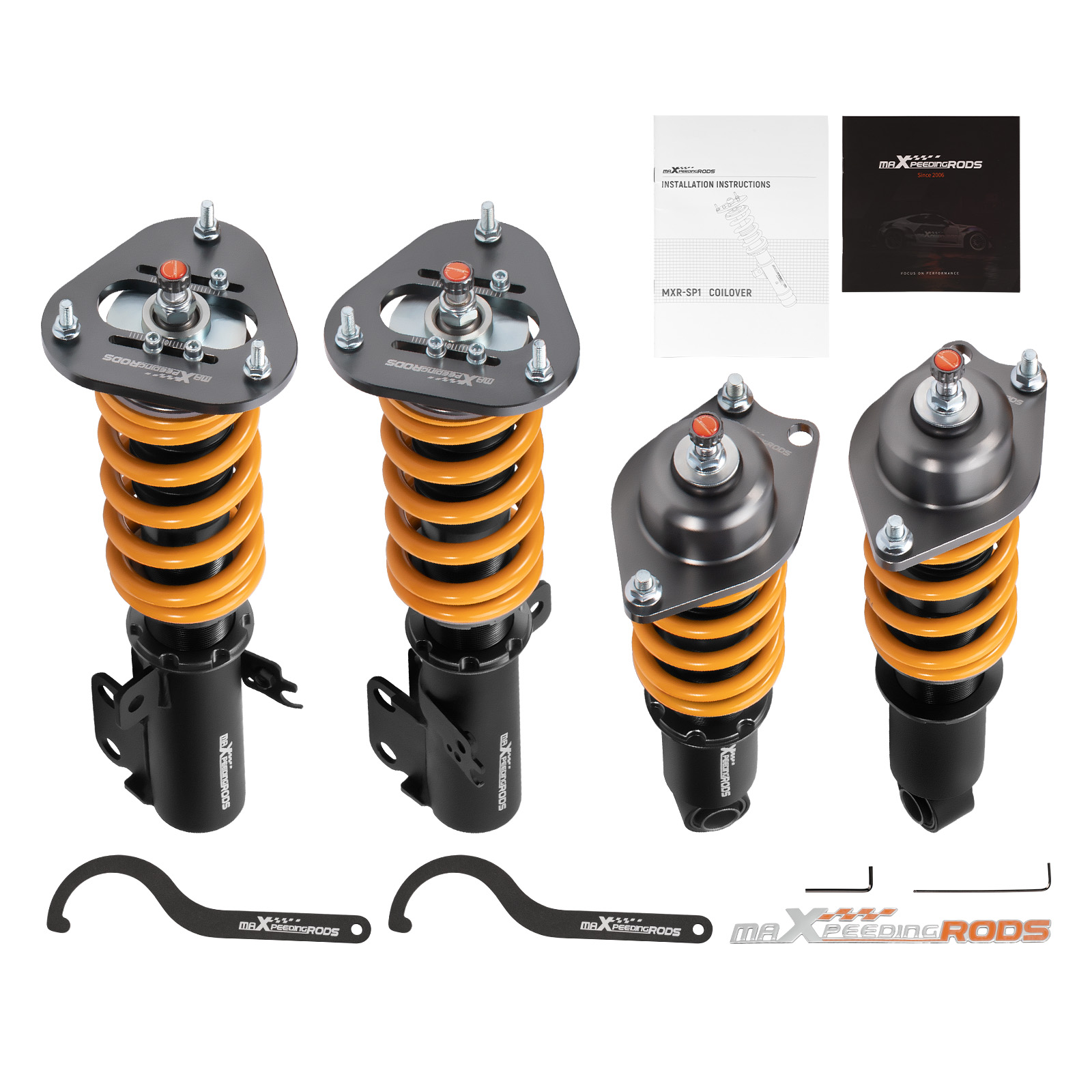 MaXpeedingrods Coilover Suspension with 24-Way Damping for