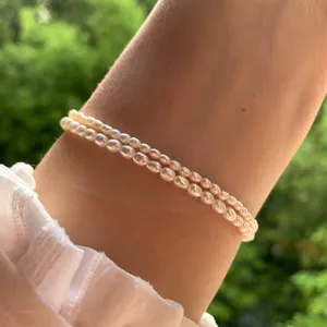 Zooying braccialetto di <span class=keywords><strong>perle</strong></span> Delicate piccolo Mini braccialetto di <span class=keywords><strong>perle</strong></span> d'acqua dolce genuino braccialetto di perline - Product Image 1
