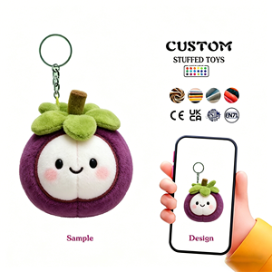 Portachiavi Personalizzati a Forma di Torta Gialla Imbottiti in Cotone PP, Servizi OEM/ODM Disponibili per Portachiavi Peluche Personalizzati - Product Image 2