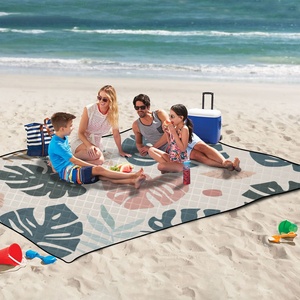 Wholesale Price <b>Large</b> Size HandBags Customs Lopo Foldable Hawaiian Printing Outdoor Picnic Mat Tote <b>Bag</b> for Camping <b>Beach</b> - Product Image 6
