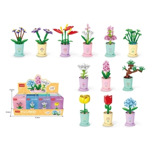 Vendita calda di fiori di plastica Set di blocchi di costruzione nuovi giocattoli educativi per la scienza del DIY per 6-8 anni - Product Image 1