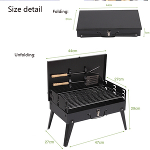 Maleta plegable portátil para acampar al aire libre, parrilla de <span class=keywords><strong>barbacoa</strong></span>, estufa de metal, <span class=keywords><strong>barbacoa</strong></span> - Product Image 6