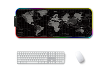 Tapis de souris de jeu RGB personnalisés en usine (caoutchouc naturel) - Tapis de bureau durables pour la maison/le bureau (stock disponible)