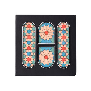 Agenda en cuir PU avec motif vitrail imprimé, reliure cousue, idéal pour un cadeau - Product Image 4