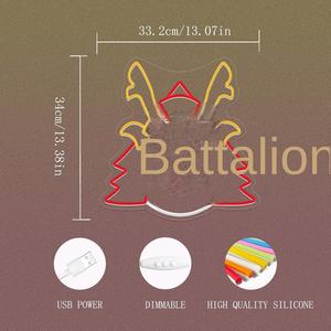 Letrero de neón de samurái japonés. Decoración de pared. Señales de neón LED regulables Hombre Cueva Sala de juegos Karate Hall Sushi <span class=keywords><strong>Restaurante</strong></span> Luces de neón personalizadas - Product Image 6