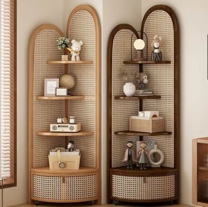 Paravent moderne en rotin à trois tours, durable, facile à installer pour le salon, décoration d'angle de canapé, mur, mariage, anniversaire - Product Image 2