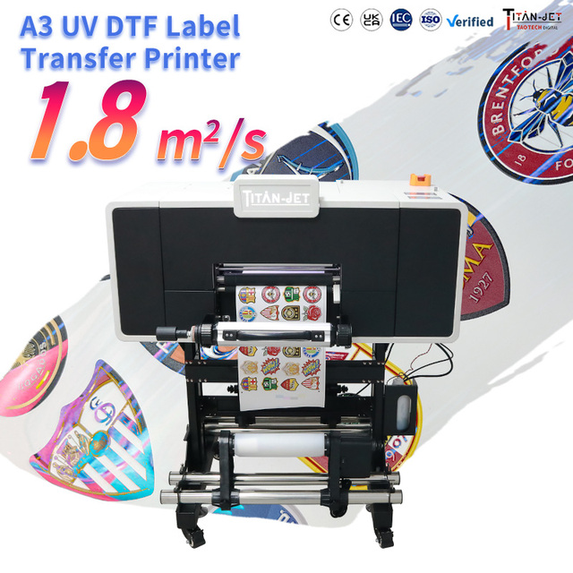 OEM ODM Manufacturing Custom Auto A3 UV Ink DTF Printer Stickers Transfer Sublimation Printing Machine 1 Year Warranty