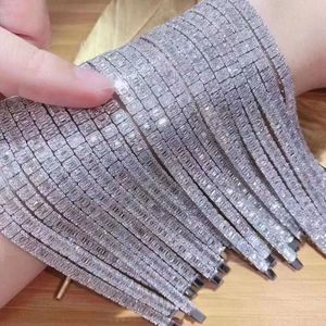 Xinfly Custom 3.65ct Natural Diamond Iced Out Tennis <b>Bracelet</b> 18K <b>Solid</b> Gold Factory Price - Product Image 2