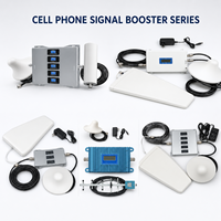 Kit répéteur de signal de téléphone portable GSM monobande 900 MHz avec antennes Yagi et de plafond pour couverture intérieure