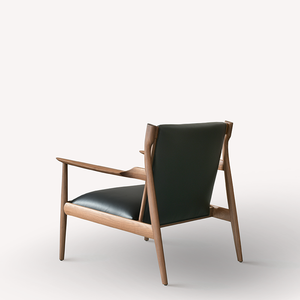 Silla americana de cuero de nogal para sala de estar, sillón individual de diseñador japonés, de alta gama, para ocio - Product Image 4
