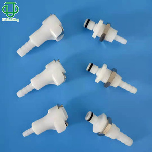 Jiyou M-series POM Plastic <b>Quick</b> Connect <b>Connector</b> 3.2-6.4mm White Intubation Fitting - Product Image 1