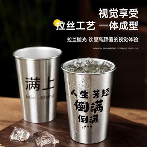 Xinrong Stainless Steel Mug 700ml500ml400ml300ml200ml Lightweight Portable Outdoor Camping <b>Drinkware</b> - Product Image 1