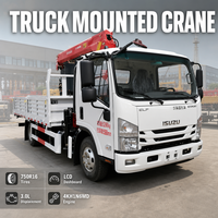 Camion-grue mobile 4x2 3.2T de marque japonaise, moteur Euro 6 de 140 CV, grue à flèche rigide pour chantier de construction et logistique de charges