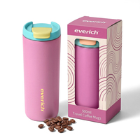 Tasses à café personnalisées 17oz à double paroi isolées sous vide, anti-fuite, sans BPA, qualité alimentaire