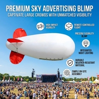 Ballon publicitaire gonflable en PVC sur mesure pour l'extérieur, impression sérigraphique, design moderne pour les salons professionnels