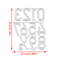 Matrices de découpe en métal AAGU pour scrapbooking, album en relief, artisanat, numéros, modèles de matrices de découpe en métal pour scrapbooking, artisanat, cartes DIY