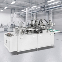 Machine entièrement automatique de fabrication de boîtes à pâtisserie pour l'emballage alimentaire de boulangerie, machine de formage de boîtes à pâtisserie jetables à grande vitesse
