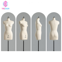 Mannequins de Couturière et Bustes de Tailleur Réglables Mannequin de Tailleur Corps Demi-Femme