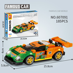SEMBO Block 607089-607092 4pcs/Boxs豪华迷你汽车套装4种混合塑料砖什锦迷你套装建筑模型玩具 - Product Image 3