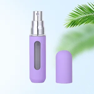 2024 New Macaron Colors Aluminium Portable Refilled 5ml Perfume Atomizer Candy Colors Unique Perfume Bottle