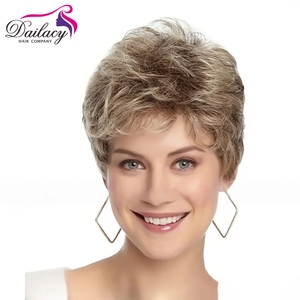Futura Pixie <strong>Cut</strong> Highlight Short with Fringe Machine Made <strong>Wigs</strong> High Temperature Synthetic <strong>Wigs</strong> - Product Image 1
