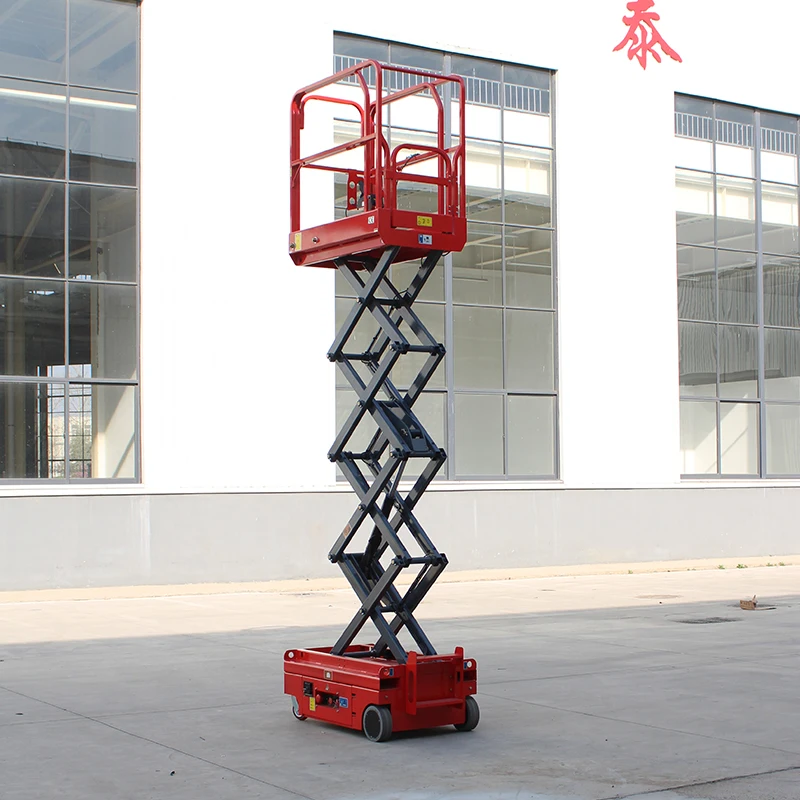 4m Electric Hydraulic Self Propelled Scissor Lift Mini Mobile Lift With High Stability for Indoor Construction and Maintenance
