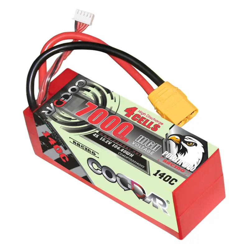 Bateria de lítio para carro modelo CD4S1P7000140HV CODDAR 7000MAH 4S 15.2V 140C HV 1/8 off-road RC controle remoto