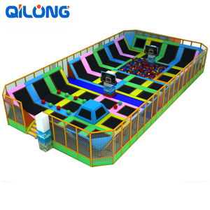 Sécurité Coloré <span class=keywords><strong>4</strong></span> <span class=keywords><strong>Personnes</strong></span> Extrêmes <span class=keywords><strong>Trampoline</strong></span> 3 Étages Aire De Jeux Intérieure 12Ft Parc de <span class=keywords><strong>Trampoline</strong></span> - Product Image 5