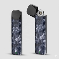 Briquet à Cigarettes en Cristal de Haute Qualité, Rechargeable par USB 600 mAh, à Gaz Standard, Jetable, Électrique