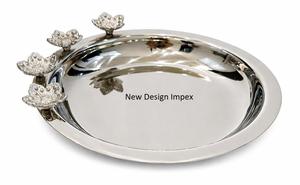 Rectangular Stainless Steel Chocolate Serving <b>Tray</b> With Raised Border For Restaurant Hotel <b>Catering</b> And Dessert Presentation - Product Image 6