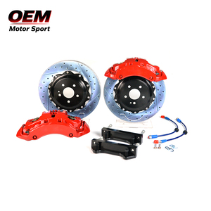 ชุดเบรกขนาดใหญ่ OEM MOTOR SPORT 21Z-355 TY3 ใหม่ - โรเตอร์เหล็กหล่อคุณภาพสูง คาลิปเปอร์สีแดง ปรับปรุงประสิทธิภาพได้ 50% สำหรับ Benz C63 - Product Image 1