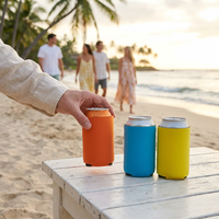 Manchon isotherme réutilisable en néoprène pour boissons, écologique, pour événements sportifs d'entreprise et marketing de marque, vente en gros