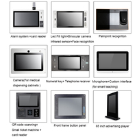 Touchthink 17.3 Inch IP65 Industrial Touch Monitor DC VGA RJ45 Ports 400cd/m 173 Inch Rack Mount Frame Serial DVI New Pcap