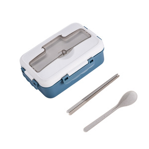 Lunch Box Compartmentalized Portable Sealed Food Grade PP <b>Material</b> Office Student Use - Product Image 4