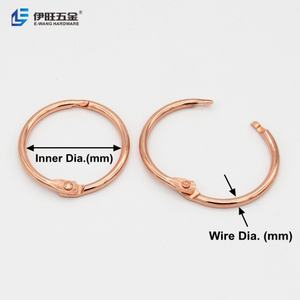 Anillas de Encuadernación EWANG en Oro Rosa, Anillas de Hierro con Electroplacado para Encuadernación de Hojas Sueltas de Oficina - Product Image 3