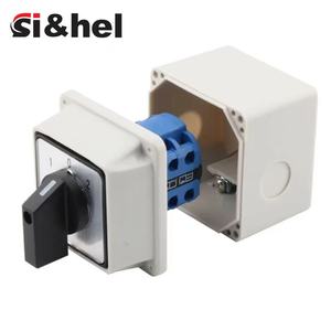 Si & hel 125A 480V IP65 nhựa không thấm nước hộp vít thiết bị đầu cuối phổ chuyển đổi chuyển đổi 2P 3 vị trí bánh răng về phía trước đảo ngược kép - Product Image 5