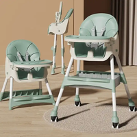 Prix d'usine chinois 3 en 1 chaises de salle à manger multifonctionnelles pour bébé chaise haute pour enfants chaise d'alimentation pour enfants