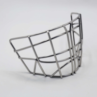 YOUNGSON Cage de casque de gardien de but de hockey sur glace en acier inoxydable vertical, finement traitée, avec fil de 4,8 mm de diamètre, accessoires de hockey
