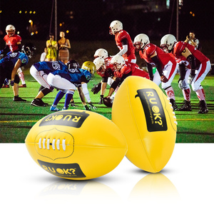 Palle da calcio in vera pelle in PVC palloni da rugby palloni personalizzati con logo personalizzato 5 <span class=keywords><strong>regole</strong></span> australiane - Product Image 1