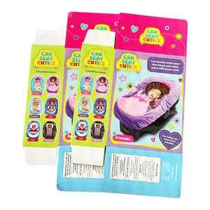 Customized Printed Recyclable Corrugated Cardboard Folding Color Packaging <b>Box</b> For Car Seat Cuties <b>Blanket</b> Cover - Product Image 2