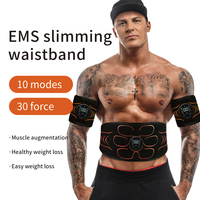 Ceinture de massage portable rechargeable en silicone pour électrostimulation ciblée des zones abdominales et musculaires