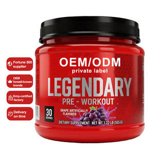 Bubuk pra-olahraga Label pribadi creatin monohidrat BCAA asam Amino Pre suplemen olahraga - Product Image 1