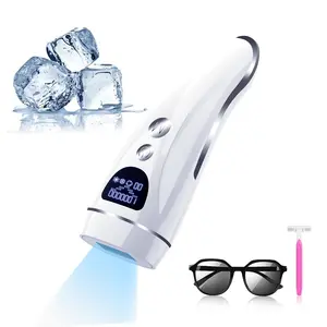 Ipl Ice Skin Beauty Laser Shaver Epliator Dual Model Máquina de depilación opcional para piel blanca Easy Operating Hair Remover