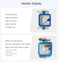 Nitrogen Oxygen Rotameter Variable Area Flow Meter Metal Tube Rotameter