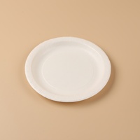 Haute qualité Lanweier 6789 pouces jetable biodégradable blanc minimaliste assiettes en papier vaisselle pour les fêtes pique-niques Dim Sum