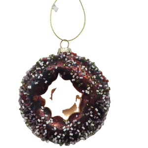 Figuritas de vidrio sopladas a mano hechas a medida, adornos navideños, adorno de comida de fruta pintado a mano personalizado, decoración de árbol de Navidad - Product Image 5