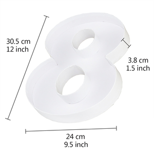 12 "Zoete Chocolade Cupcake Verpakking Verjaardagscadeau Vulbaar Kartonnen Nummervormige Doos Voor Traktatie - Product Image 4