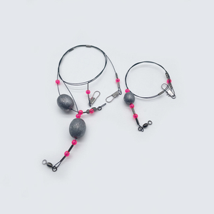 Pesca huevo plomo peso aparejos platija plataforma agua salada pesca alambre líder con huevo plomo - Product Image 1