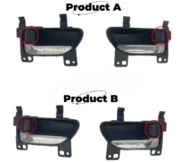 Poignées de porte intérieures de voiture Quaclara en plastique poli, ajustement universel pour Forester Impreza Legacy Crosstrek BRZ XV Outback