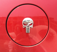 Autocollant de voiture en métal pour Halloween, emblème de voiture, badge de voiture pour Halloween, Punisher